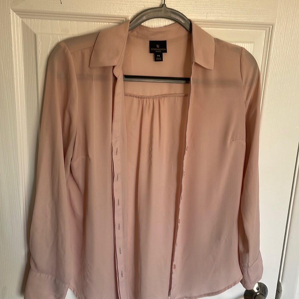 Light Pink Collared Button Down. - image 1